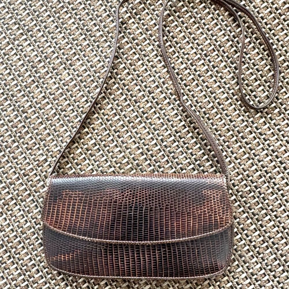 [Tekverk] Vintage Leather Envelope Crossbody Bag Dark Brown